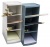 Asztali rendező, multifunkciós, 4 rekeszes, 8x23x11 cm, EXACOMPTA "Autentik", fehér