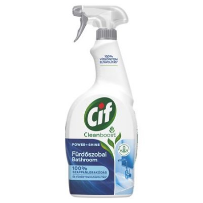 CIF Power&amp;Shine fürdőszobai vízkőoldó 750ml, szórófejes