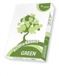 Másolópapír, újrahasznosított, A4, 80 g, VICTORIA Balance Green