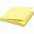 Öntapadó jegyzettömb, 75x75 mm, 100 lap, sárga